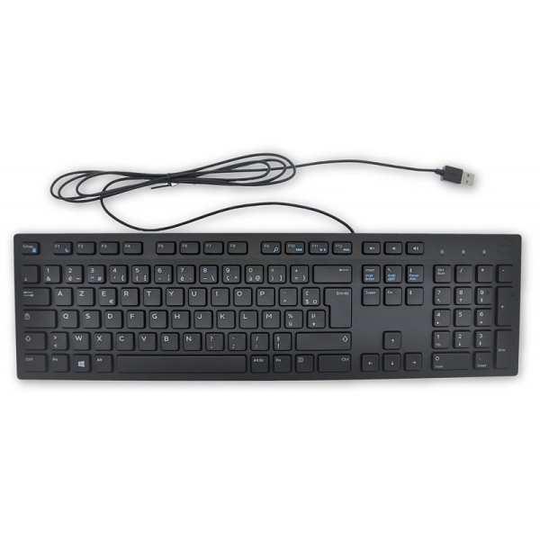 Dell KB216 Clavier AZERTY Filaire USB - KB216-GY-FR