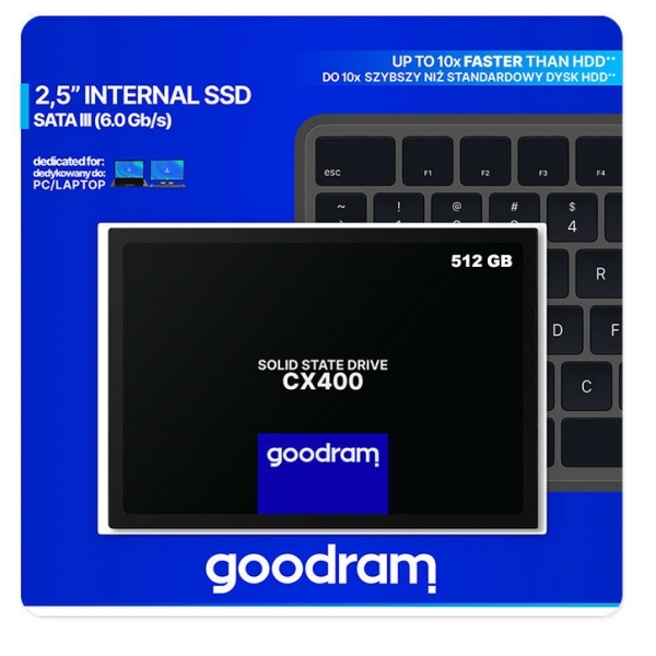 Disque Dur goodram 512 Go SSD CX400 SATA III 2,5″