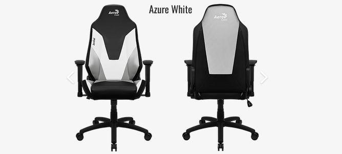 Chaise Gaming AeroCool Gaming Chair Admiral Azure White