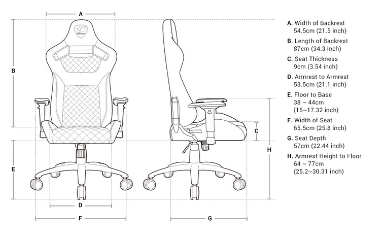 Chaise Gaming COUGAR Gaming Chair EXPLORE S ROYAL