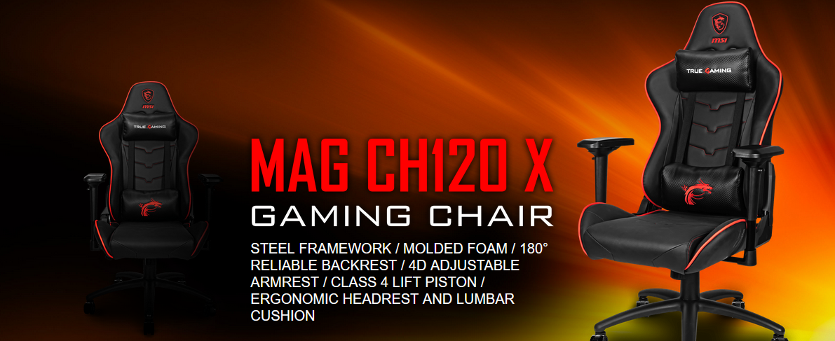 Chaise Gaming MSI MAG CH120 X Gaming Chair