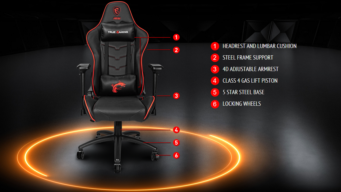 Chaise Gaming MSI MAG CH120 X Gaming Chair