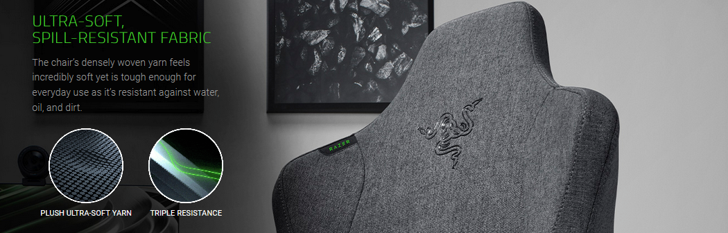 Chaise Gaming Razer Iskur - Dark Gray Fabric Gaming Chair