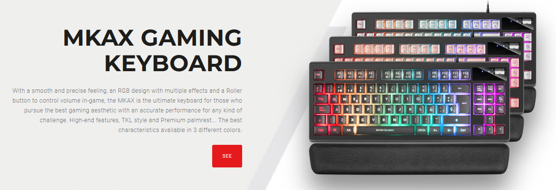 Clavier Gaming MarsGaming MKAX gaming keyboard