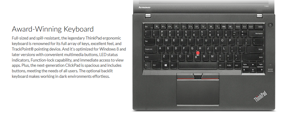 Laptop ThinkPad T450 i5 5ème gén Ultrabook mobile workstations