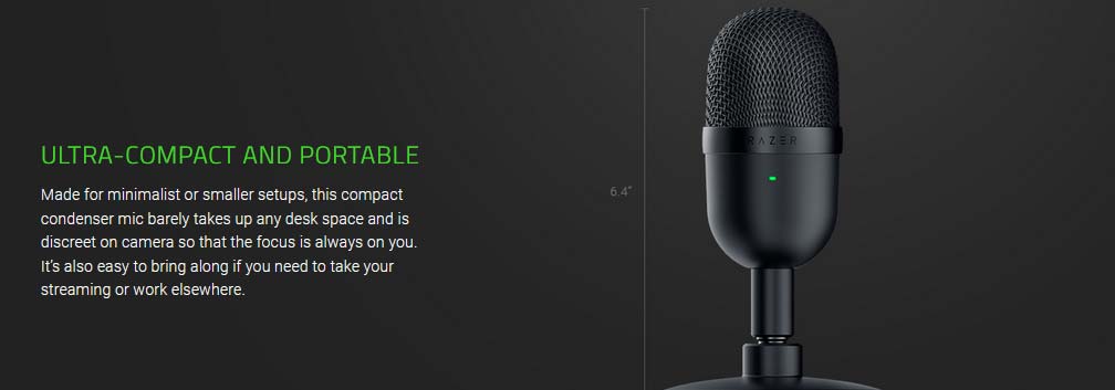 Mini-microphone portable - Razer Seiren Mini