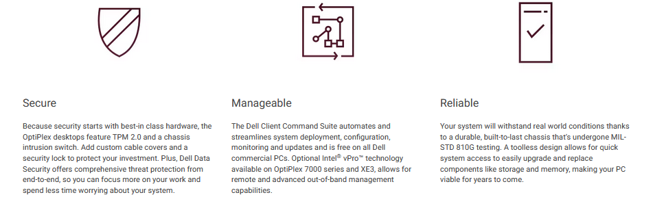 PC Bureau DELL OptiPlex 7060 SFF i5 8ème gén Desktop