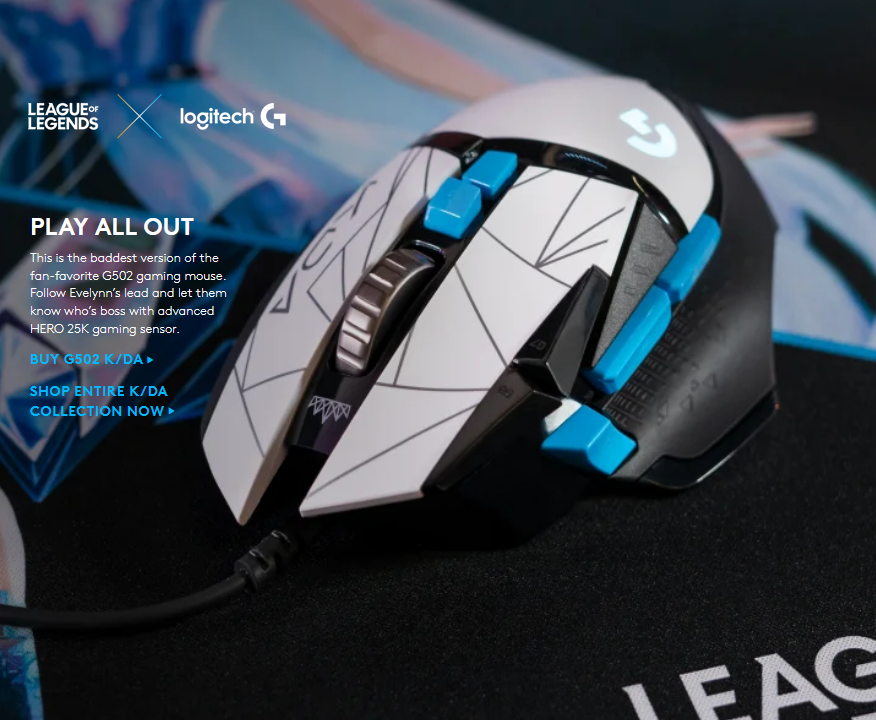 Souris Logitech G502 HERO High Performance Gaming Mouse