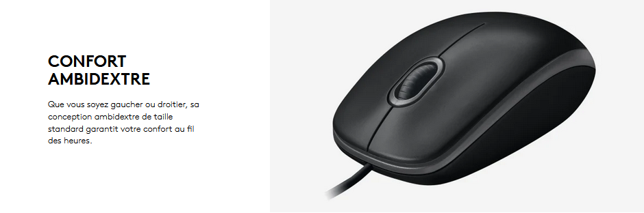 Souris Logitech B100 Optical USB Mouse